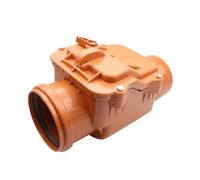 MD technic Bouchon anti-retour DN110 avec clapet anti-retour et verrouillage d'urgence - Clapet anti-retour pour eaux usées, anti-rongeurs, avec insert en acier inoxydable, anti-odeurs - Extérieur