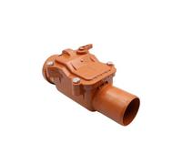 MD Technic Clapet anti-retour avec verrouillage Ø DN 50 à Ø DN 200 en orange et gris au choix (DN 50 orange)