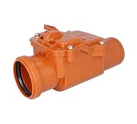 MD Technic Clapet anti-retour verrouillé Ø DN 50 à Ø DN 200 en orange et gris au choix (DN 75 orange)