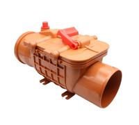 MD Technic Clapet anti-retour verrouillé Ø DN 50 à Ø DN 200 Orange et gris au choix (DN 110 double clapet orange)