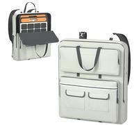 MD34 Sac de rangement étanche pour panneau solaire 1680D, compatible avec Jackery SolarSaga 100 W 100 x 200 W, convient pour 2 panneaux solaires, sac à dos multifonction 3 en 1 (portable/incliné/sac à