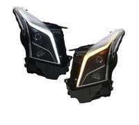 MDADEQ Phares Avant À LED Avec Feux Jour Clignotants Feux Route Et Projecteurs Angel Eyes Pour Cadillac ATS 2014-2017 (ATS-L) Phare avant