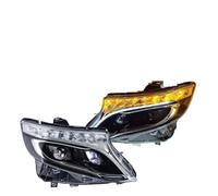 MDADEQ Phares LED Pour Benz Vito W447 (2013-2019) Avec Feux Jour Clignotants Feux De Route Et Projecteurs Angel Eyes (paire). Phare avant
