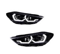 MDADEQ Phares LED Pour Hyundai Pour Elantra 2016-2020 Ensemble Phares Avec Clignotants Feux Route Et Projecteur Angel Eyes Phare avant