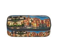MDATT Belle trousse à crayons italienne avec plusieurs emplacements, jolie trousse portable pour l'école et le bureau, Noir , Taille unique, Organiseur de sac