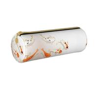 MDATT Carpes koï traditionnelles à pois pour stylo et trousse à crayons, pochette multifonction pour les étudiants du lycée, blanc, Taille unique, Organiseur de sac