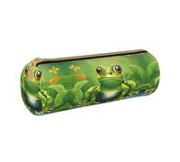 MDATT Cartoon Frog 1 trousse à crayons et stylo de transport, pochette multifonction pour les étudiants du lycée, blanc, Taille unique, Organiseur de sac