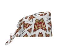 MDATT Casquette de travail respirante pour homme et femme, motif pizza, taille unique, réglable, avec bandeau absorbant, casquette de travail, Noir , taille unique