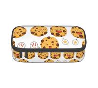 MDATT Chip Cookies Trousse à crayons multi-emplacements pour l'école et le bureau, Noir , Taille unique, Organiseur de sac