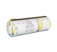 MDATT Citations Let Your Dreams Set Sail Carry On Pen and Pencil Case, Pochette de papeterie multifonction pour étudiants du lycée, blanc, Taille unique, Organiseur de sac