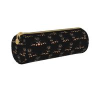 MDATT Dachshund Weiner Trousse à crayons et stylo pour animal domestique, blanc, Taille unique, Organiseur de sac