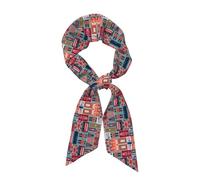 MDATT Écharpe de cheveux pour femme avec symboles de l'Angleterre - Écharpe tendance soyeuse respirante et légère pour accessoires, Noir , taille unique