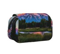 MDATT Grand Teton Trousse à crayons avec impression parc national pour adultes, étui de transport durable, Noir , Taille unique, Organiseur de sac