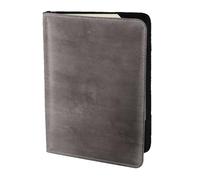 MDATT Portefeuille de passeport de voyage en cuir de vache blanc avec impression de pierre pour homme et femme, Noir , Taille unique