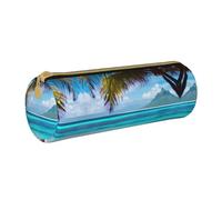 MDATT Tahiti Beach Trousse à crayons et stylos multifonction pour étudiants du lycée, blanc, Taille unique, Organiseur de sac