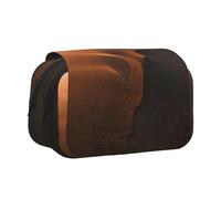 MDATT Trousse à crayons avec impression de dunes de sable pour adultes, étui de transport durable, Noir , Taille unique, Organiseur de sac