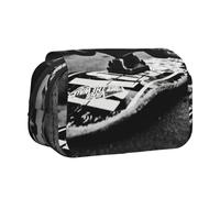 MDATT Trousse à crayons avec impression de planches de skate pour adultes, étui de transport durable, Noir , Taille unique, Organiseur de sac