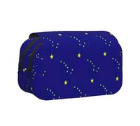 MDATT Trousse à crayons avec impression drapeau de l'État de l'Alaska pour adultes, étui de transport durable, Noir , Taille unique, Organiseur de sac
