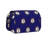 MDATT Trousse à crayons avec impression drapeau de l'État du Kentucky pour adultes, étui de transport durable, Noir , Taille unique, Organiseur de sac