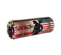 MDATT Trousse à crayons et stylo multifonction pour le jour commémoratif patriotique des soldats militaires américains, blanc, Taille unique, Organiseur de sac