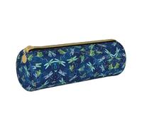 MDATT Trousse à crayons et stylos à motif libellule bleue - Pochette multifonction pour étudiants du lycée, blanc, Taille unique, Organiseur de sac