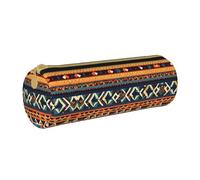 MDATT Trousse à crayons et stylos à motifs nationaux africains, pochette multifonction pour les étudiants du lycée, blanc, Taille unique, Organiseur de sac