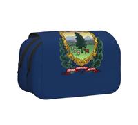 MDATT Trousse à crayons pour adultes, motif drapeau de l'État du Vermont, étui de transport durable, Noir , Taille unique, Organiseur de sac