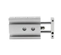 MDBJTCYZN 1PCS Air Cylinder TR16 TR20 TR25 TR32 Twin-Rod Cylinder Pneumatic Cylinder 10-200mm Stroke with Magnet Double Acting Type(Stroke 30mm Magnetic,Bore 16mm)