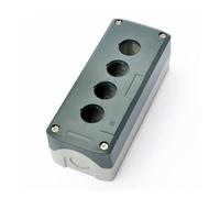 MDBJTCYZN Boîtier de commande for interrupteur à bouton-poussoir gris SBX04, diamètre 22 mm, 4 trous