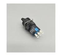 MDBJTCYZN Bouton de commutation rotatif 16 mm LA16Y-11X/2, bouton rond, 2 positions, autobloquant/verrouillable, sélecteur 1NO/1NC
