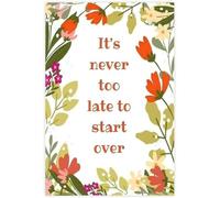 MDBJTCYZN Fresh Start Affirmation Poster Home Office Wall | Daily visual cue that transformation is always possible regardless of age or circumstance(Unframed,16x24inch(40x60cm))