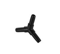 MDBJTCYZN Garden Plumbing 50 Pieces of Three-Way Right Angle 90 Degree Elbow Connector White Black Optional Garden Watering Hose Water Pipe Joint Aquarium Accessories (Color : Black Y Shape)