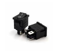 MDBJTCYZN Interrupteur à bascule DPST 4 broches ON-OFF série MR-6B, 15 x 21 mm, 12 A/125 VCA, 10 A/250 VCA, 5 pièces