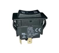 MDBJTCYZN Interrupteur à bouton-poussoir HY60D (ON)-OFF-(ON) Interrupteurs à bascule 6.3 Tab 4 broches Bipolaire Bidirectionnel (DPDT)
