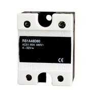 MDBJTCYZN RS1A48D60 Input 5V 12V 24V 32V SSR Relay Solid State,Triac Output 60A/42-530V AC Voltage Control Relay Switch Module