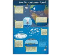 MDBJTCYZN Tropical Cyclone Formation Poster Weather Knowledge Wall Decor