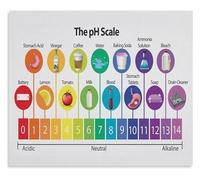MDBJTCYZN ZGPOSQKZSC Classroom Science Decor Metal Tin Sign with The pH Scale Chart Educational Poster for Learning and Home School 8 X 12 inch
