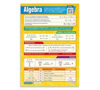 MDBJTCYZN ZGPOSQKZSC Comprehensive Algebra 1 & 2 Poster Set - Essential Formulas Chart with Interactive Review Questions, Math Decor for Grades 7-12 Classroom(Unframed,12x18inch(30x45cm))