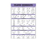 MDBJTCYZN ZGPOSQKZSC Core Strength Poster Pilates Workout Chart Exercise Guide for Home Pilates Studio Gym Wall-Art Mat Training(Framed,12x18inch(30x45cm))