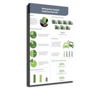 MDBJTCYZN ZGPOSQKZSC Driving School Educational Poster Seat Belt How To Use Guide Wall Chart for Traffic School Training Room