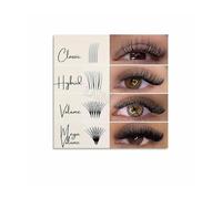 MDBJTCYZN ZGPOSQKZSC Eyelash Mapping Chart Metal Sign Lash Styles and Shapes Reference for Lash Technician Salon Wall Decor Beauty Studio Art 8 X 12 in