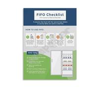 MDBJTCYZN ZGPOSQKZSC Food Storage Rotation Chart First In Out FIFO Method Poster Canvas Wall-Art Print for Kitchen Decor(Unframed,08x12inch(20x30cm))