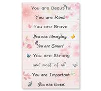MDBJTCYZN ZGPOSQKZSC Girls Room Wall-Art Inspirational Butterfly Poster with Uplifting Quotes Bedroom Decor for Tween Girls Daughter Gift Idea(Framed,08x12inch(20x30cm))