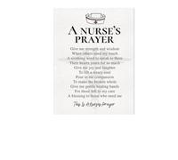 MDBJTCYZN ZGPOSQKZSC Minimalist Nurse Gift - A Nurse's Prayer Quote in Modern Typography on Canvas, Simple & Elegant Wall-Art for Clinic, Office or Bedroom(Framed,16x24inch(40x60cm))