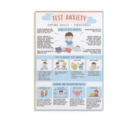 MDBJTCYZN ZGPOSQKZSC Study Skills and Test Strategies Poster Educational Guide for Exam Success Wall-Art for High School College Library Decor(Unframed,16X24inch(40X60cm))