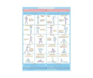 MDBJTCYZN ZGPOSQKZSC Workout Room Wall Decor Stretching Techniques Chart Dynamic Static Exercises Guide Vintage Metal Tin Sign for Home Gym Fitness 8 X 12 in