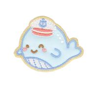 MDC Ecusson thermocollant bébé Baleine 4,5cm x 4cm