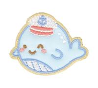 MDC Ecusson thermocollant bébé Baleine 4,5cm x 4cm