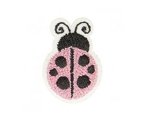 mdc Ecusson thermocollant Coccinelle Rose 2,5cm x 2cm