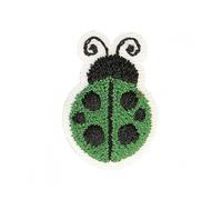 mdc Ecusson thermocollant Coccinelle Vert 2,5cm x 2cm